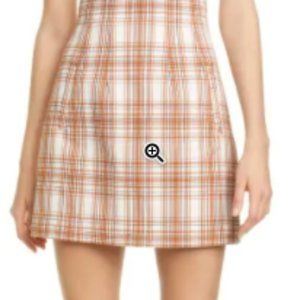 Veronica Beard Roman Plaid Miniskirt sz 8